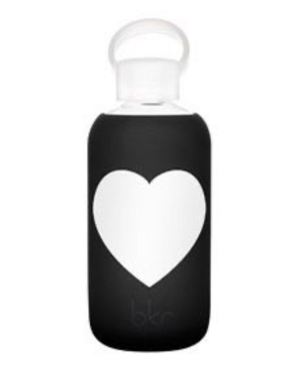 Jet Heart • Opaque black with white&nbsp;heart