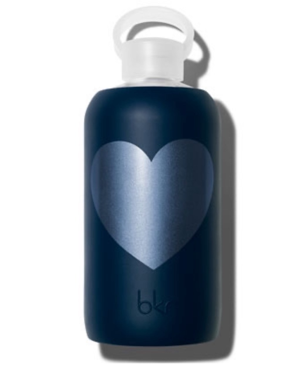 Fifth Ave Metallic Heart • Opaque midnight navy with midnight navy heart
