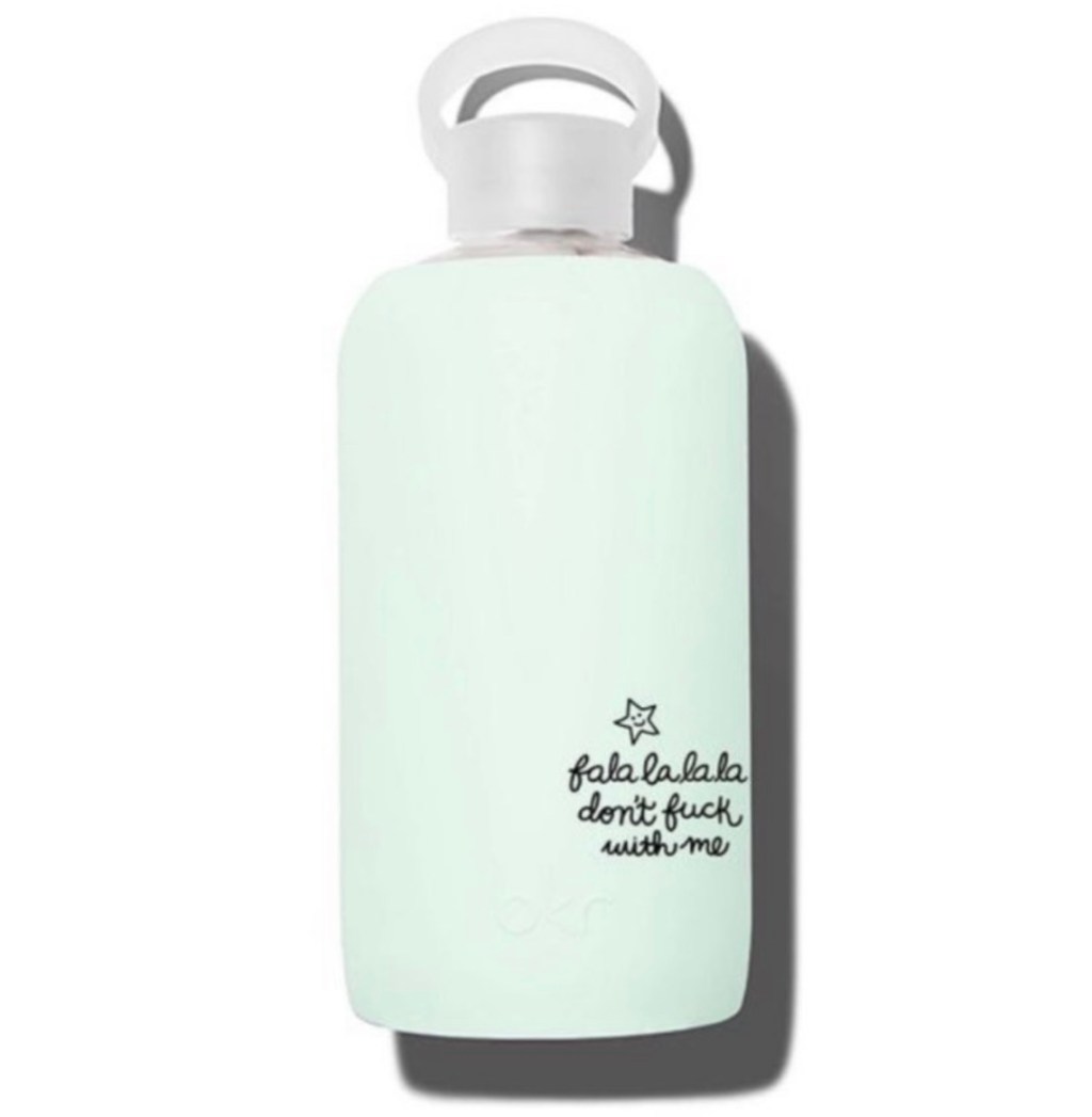 Haven Falalalala Don’t F*ck With Me • Sheer mint sea glass with black text