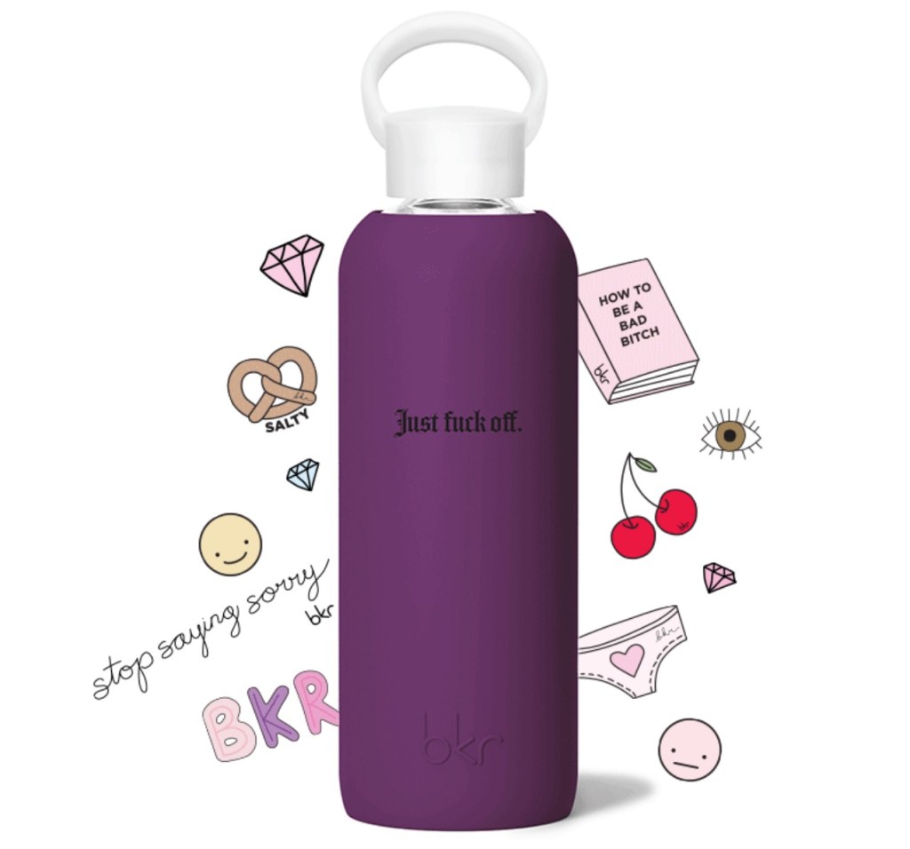 Eris Just F*ck Off • Opaque black currant purple&nbsp;with black “Just Fuck Off”&nbsp;print