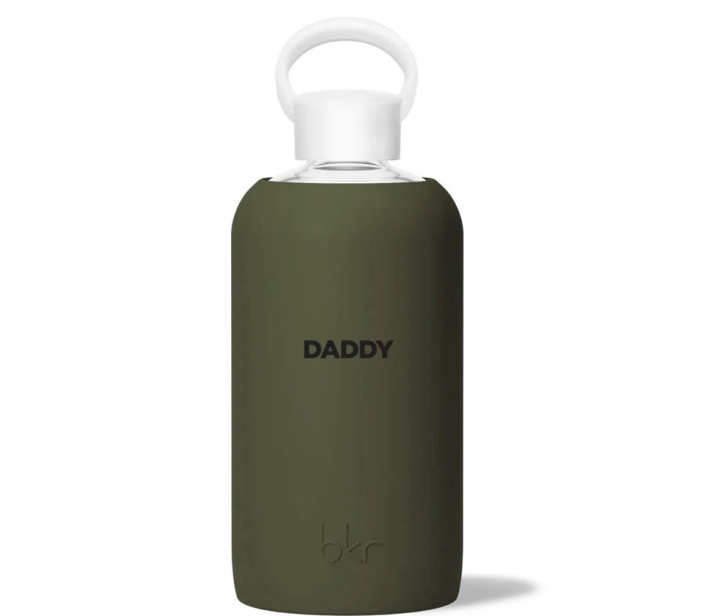 Olive Daddy • Opaque olive green with black “daddy” print